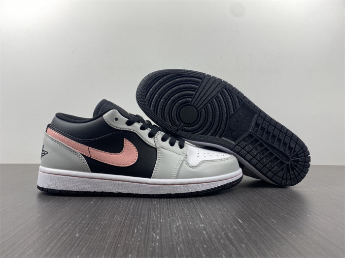air jordan 1 low black grey pink 553558-062