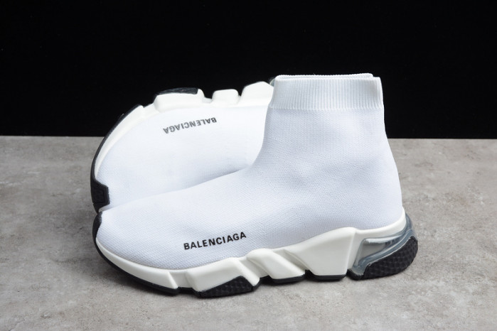 Ba*len*cia*ga speed trainer sneakers all white wt-9028