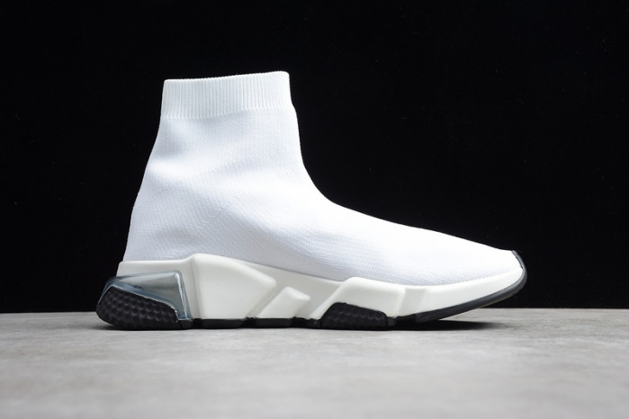Ba*len*cia*ga speed trainer sneakers all white wt-9028
