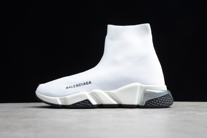 Ba*len*cia*ga speed trainer sneakers all white wt-9028
