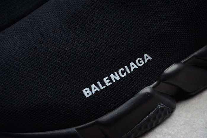 Ba*len*cia*ga speed trainer sneakers all black wt-9034