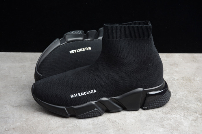 Ba*len*cia*ga speed trainer sneakers all black wt-9034