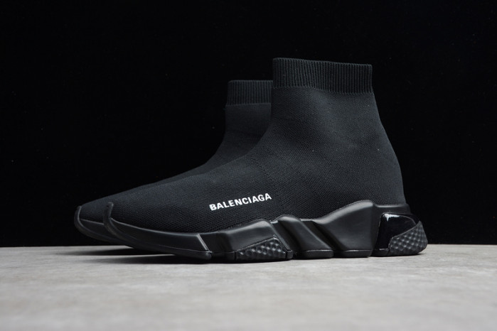 Ba*len*cia*ga speed trainer sneakers all black wt-9034