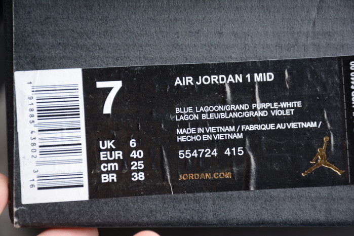 air jordan 1 mid - air jordan 554724 - 415
