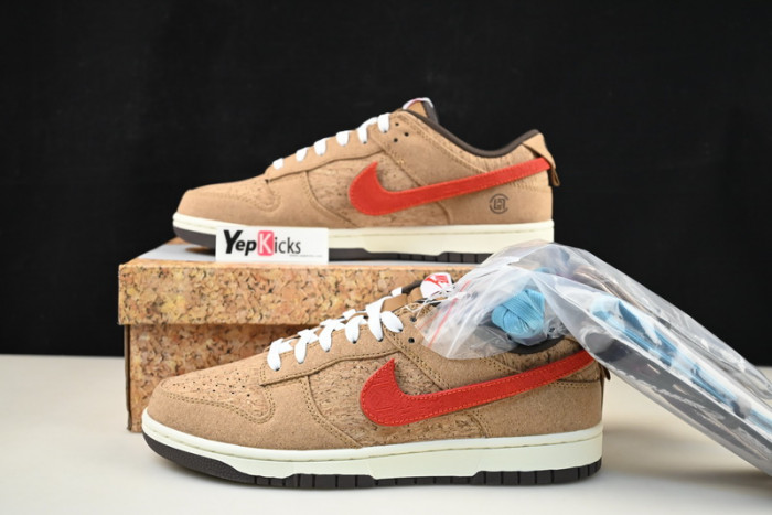 nike dunk low sp clot cork fn0317-121