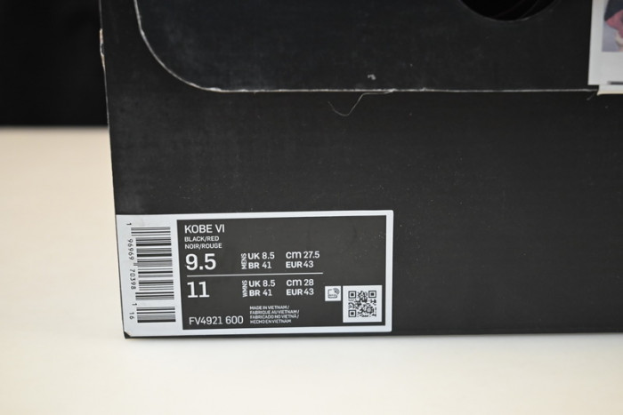 nike zoom kobe 6 fv4921-600