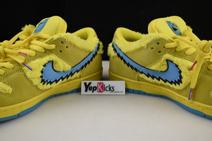 grateful dead x nike sb dunk low“ yellow bear” cj5378-700