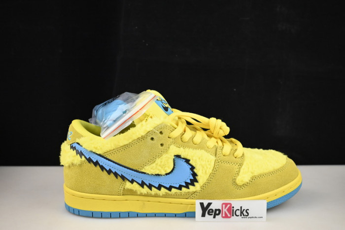 grateful dead x nike sb dunk low“ yellow bear” cj5378-700