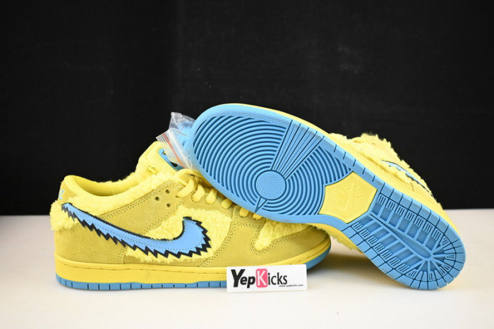 grateful dead x nike sb dunk low“ yellow bear” cj5378-700