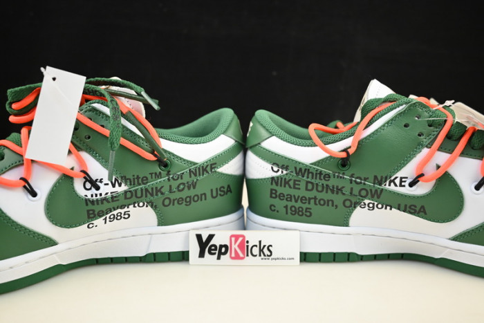 nike dunk low ow pine green ct0856-100