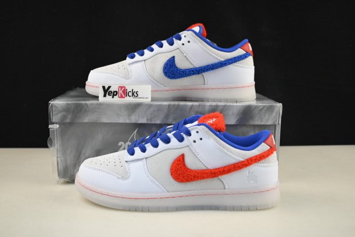 nike dunk low year of the rabbit white rabbit fd4203-161