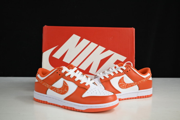nike dunk low essential paisley pack orange dh4401-103