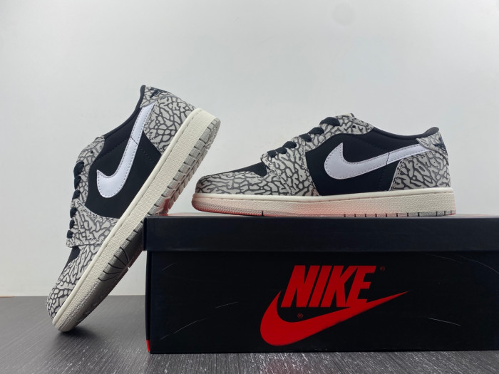 air jordan 1 retro low og black cement cz0790-001