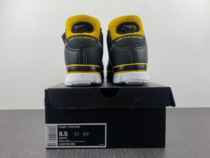 nike kobe 1 protro black maize aq2728-003