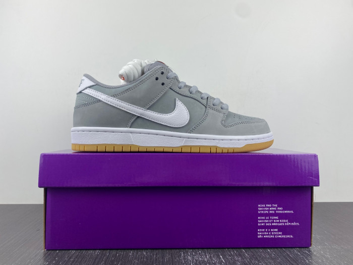 nike sb dunk low orange label wolf grey gum dv5464-001