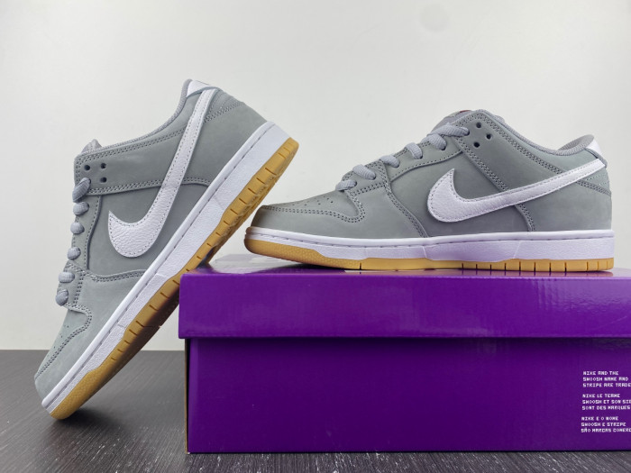 nike sb dunk low orange label wolf grey gum dv5464-001