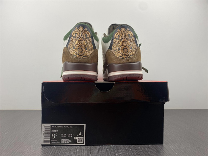 air jordan 3 white brown 398614-500