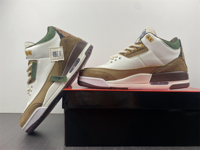 air jordan 3 white brown 398614-500