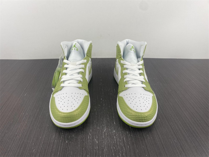 air jordan 1 mid green python dv2959-113