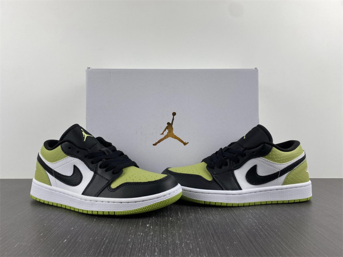air jordan 1 low snakeskin vivid green dx4446-301