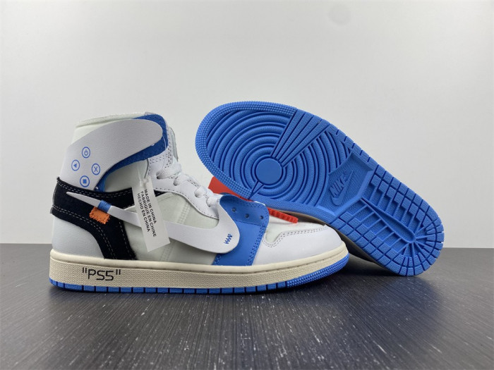 ow x air jordan 1 high aq0818-168