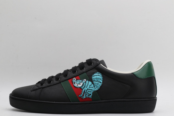 g*u*i ace embroidered low-top sneaker g167