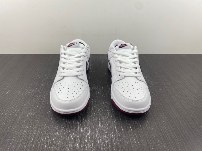 nike dunk low white night maroon dv0831-102