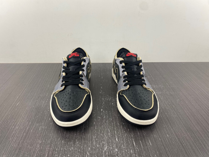 air jordan 1 low black smoke grey dv0982-006