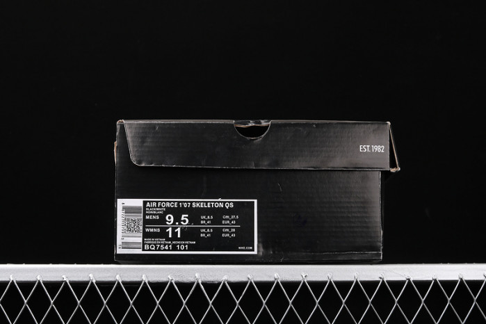 nike air force 1 low black skeleton halloween bq7541-101