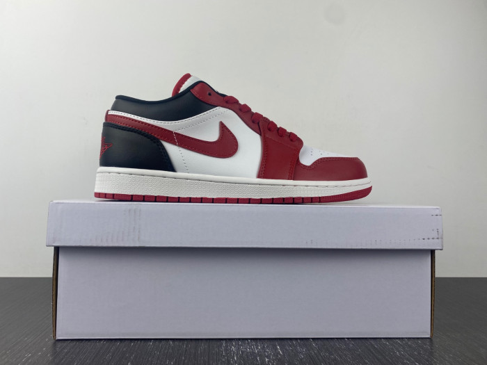 air jordan 1 low reverse black toe dc0774-160