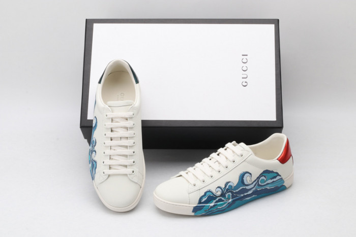 g*u*i ace embroidered low-top sneaker g101