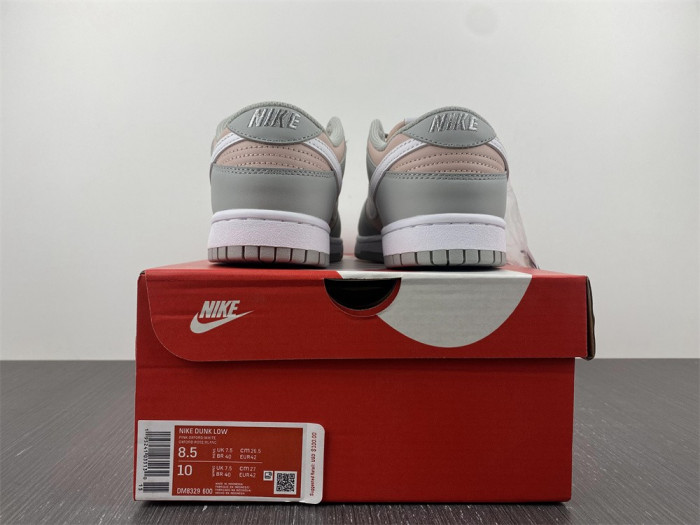 nike dunk low pink oxford dm8329-600