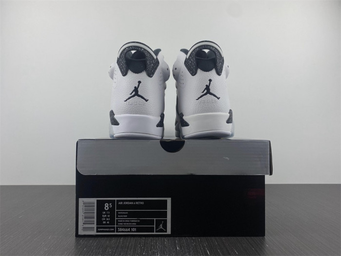 air jordan 6 retro "oreo" 384664-101