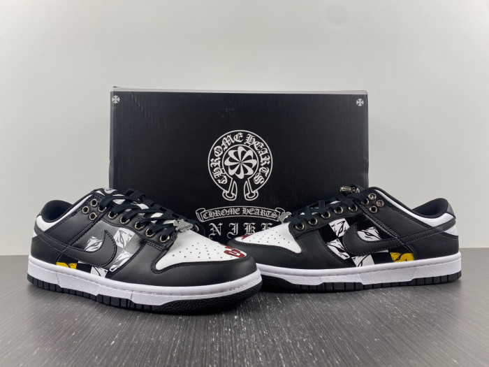 nike dunk low Ch*0me He**ts panda dd1391-1001