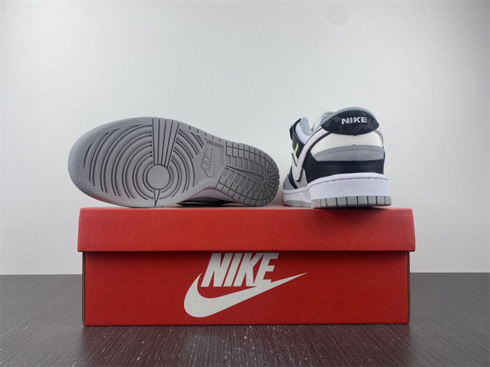 nike dunk low scrap wolf grey light lemon twist dc9723-001