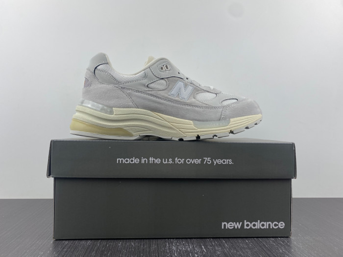 new balance 992 white silver m992md