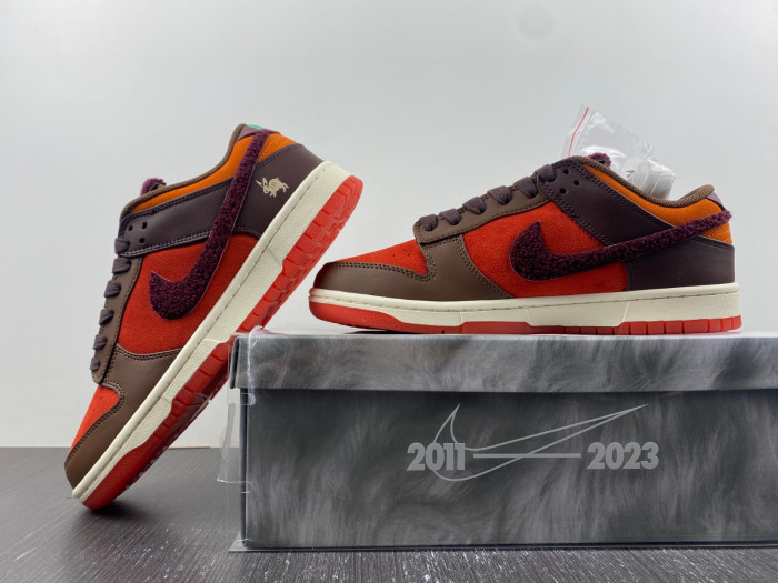 nike dunk low year of the rabbit light crimson fd4203-661
