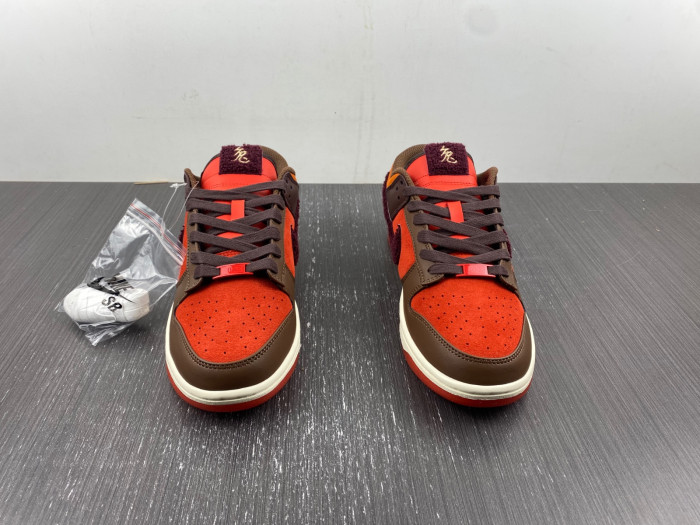 nike dunk low prm year of the rabbit light crimson fd4203-661