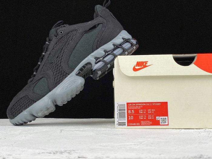stussy x air zoom spiridon caged cq5486-001