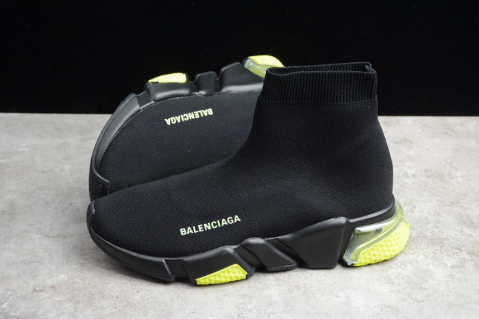 Ba*len*cia*ga speed trainer sneakers with yellow bottom wt-9030