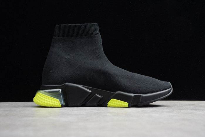 Ba*len*cia*ga speed trainer sneakers with yellow bottom wt-9030