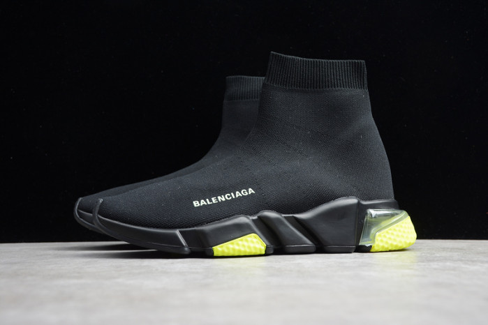 Ba*len*cia*ga speed trainer sneakers with yellow bottom wt-9030