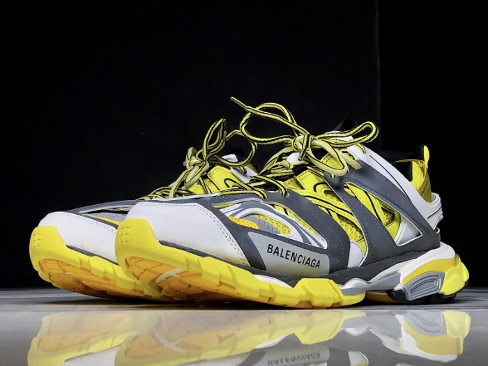 Ba*len*cia*ga track trainer gray yellow w09o5 8129