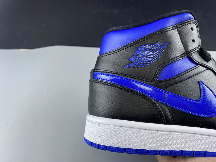 air jordan 1 mid royal black blue 554724-068