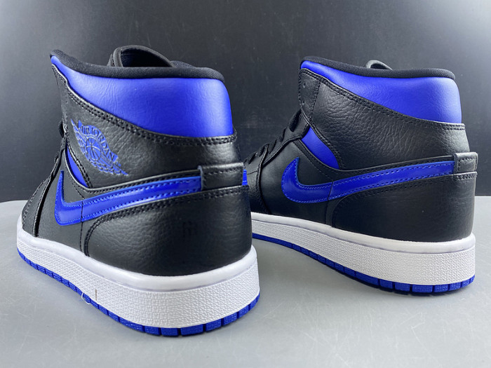 air jordan 1 mid royal black blue 554724-068