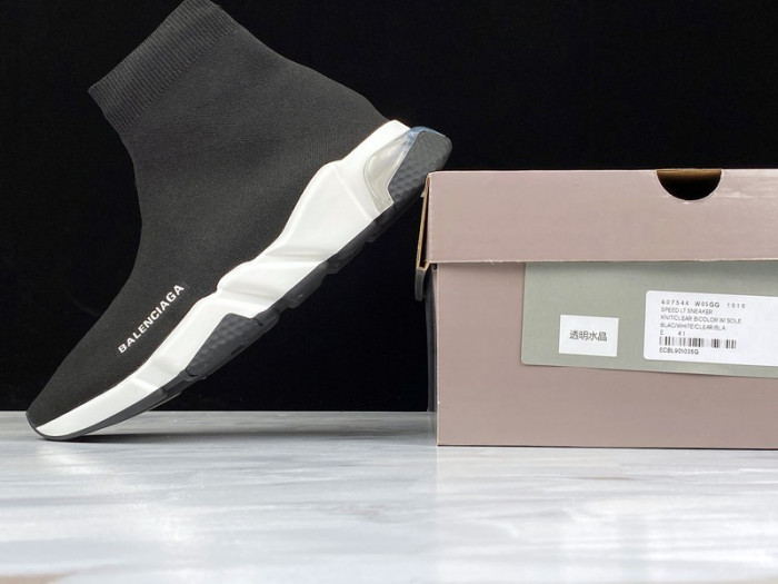 Ba*len*cia*ga speed trainer sneakers black tt2587