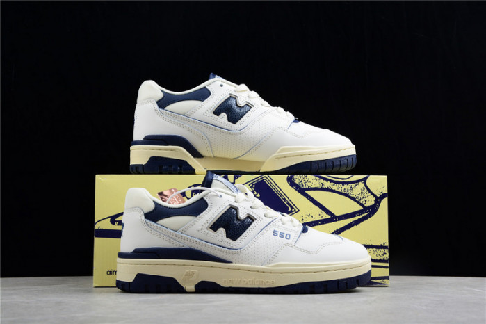 new balance 550 aime leon dore white navy bb550alf