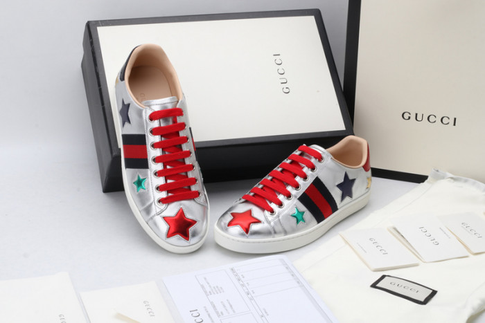 g*u*i ace embroidered low-top sneaker g097