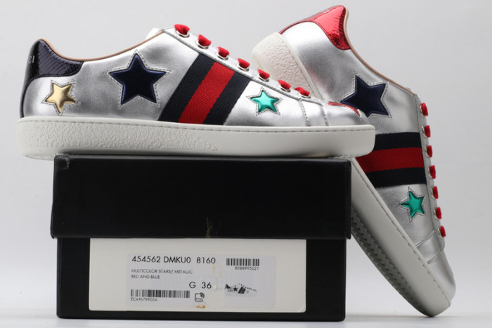 g*u*i ace embroidered low-top sneaker g097