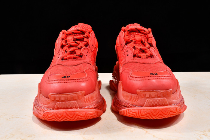Ba*len*cia*ga triple s trainers clear sole trainer red w09o5 8125